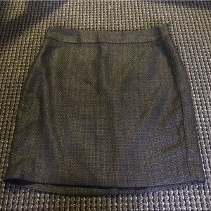 banana republic black tweed skirt